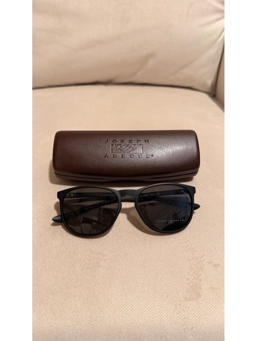 NEW Joseph Abboud Black Sunglasses with Case